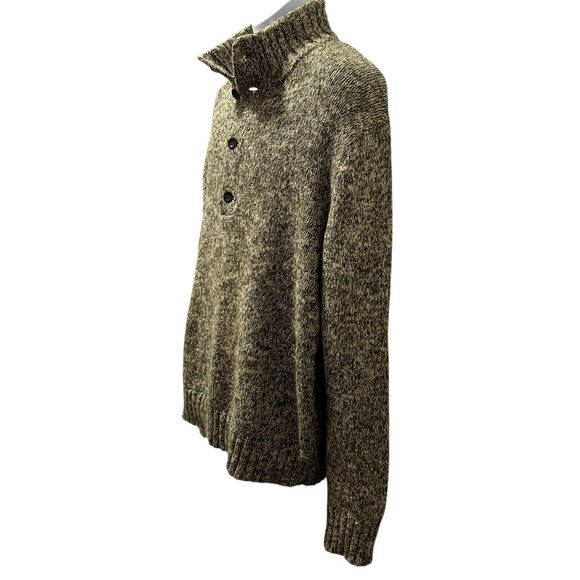 Vintage Polo Ralph Lauren 1/4 Button Sweater Tan Men’s Size XXL - Picture 2 of 7